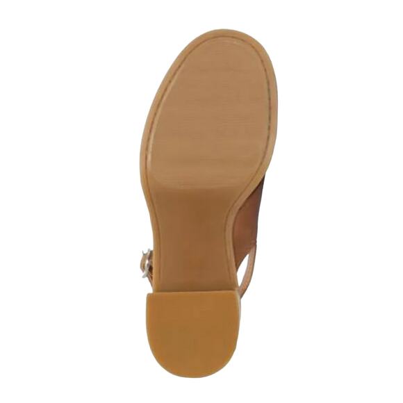 Lucky Brand Women's Delmie Slingback Stacked Platform Sandals Tan Size 6 - Picture 5 of 5